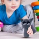 Детская мягкая игрушка котик Грей с петелькой Gray Incredibox Sprunki персонаж из игры Спрунки для детей, 20х10 см, серый (99320896) - изображение 2