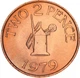 Монета Гернсі 2 пенси 1979 AU-UNC - зображення 1