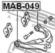 Сайлентблок рычага задний левый/правый Febest (MAB-049) - изображение 2