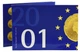 Набір монет Нідерланди набір з 6 монет 2001 UNC 5, 10, 25 центів, 1, 2,5 5 гульденів у сувенірній упаковці - зображення 4