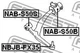 Сайлентблок важеля передній лівий Febest (NAB-S50S) - зображення 2