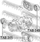 Сайлентблок диференціала Febest (TAB-341) - зображення 2