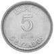 Монета Бразилия 5 крузадо 1988 AU-UNC - изображение 1