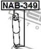 Сайлентблок амортизатора задний левый/правый Febest (NAB-349) - изображение 2