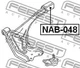 Сайлентблок рычага передний левый/правый Febest (NAB-048) - изображение 2