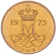 Монета Дания 5 эре 1973 VF (KM#859.1) - изображение 2