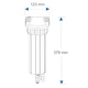 Фільтр магістральний Aquafilter RFHPR34-3V_R, 3/4" (трехелементний) зі спусковим клапаном - изображение 3