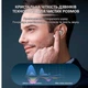 Бездротові вакуумні навушники з Bluetooth та мікрофоном MOUIMI V8 стерео гарнітура із сенсорним екраном, 7.4х6.1х2.8 см, золотисті (99330838) - зображення 4