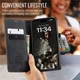 Чехол-книжка CaseMe из нубука для iPhone 16 Plus Черный - изображение 2