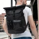 Рюкзак Rolltop мужской женский для путешествий и ноутбука, Ролтоп большой для города - изображение 11