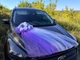 Свадебное украшение на машину лента лавандовая на присосках 2950301ла - изображение 4