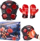 Боксерський набір Boxing Gear електронний бокс, жилет дитячий, підсвічування, музичний супровід, звук удару, рукавички (B 4014) - зображення 9