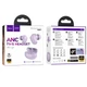 Бездротові навушники HOCO EQ17 Praise true wireless ANC noise cancelling BT headset, BT5.4, 40mAh, 400mAh, 7h, purple - зображення 3