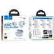 Бездротові навушники HOCO EQ17 Praise true wireless ANC noise cancelling BT headset, BT5.4, 40mAh, 400mAh, 7h, blue - зображення 3