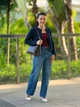 Кардиган вязаный женский Uniqlo 279202827 S Синий (1159824682) - изображение 2