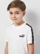 Детская футболка для мальчика Puma Ess Tape 68578002 122-128 см White (4067983350627) - изображение 4