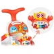 Інтерактивна каталка Ricokids 2-в-1 біло-червона, штовхач, навчальний столик, регульована ручка, антиковзні колеса, м’ячі в комплекті(ISL_E84745DCCCA7) - зображення 10