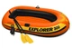 Надувная лодка Intex 58332 Explorer 300 с веслами іинасосом 211*117*41 см оранджевый - изображение 2