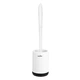 Ершик для унитаза MVM BP-13 напольный пластиковый Бело-черный (BP-13 WHITE/BLACK) - изображение 1