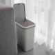 Ведро для мусора MVM с крышкой BIN-04 10 л Серое (BIN-04 10L GRAY) - изображение 4