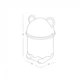 Ведро для мусора MVM настольное с крышкой BIN-07 3.2л Белое (BIN-07 3.2L WHITE) - изображение 8