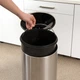 Ведро для мусора MVM с крышкой и педалью BIN-16 30 л Нержавеющая сталь (BIN-16 30L SS) - изображение 5