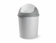 Ведро для мусора с крышкой MVM BIN-10 5л Серое (BIN-10 5L GRAY) - изображение 1