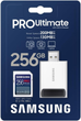 Карта пам'яті Samsung Pro Ultimate SDXC 256GB UHS-I U3 V30 + зчитувач (MB-SY256SB/WW) - зображення 3