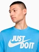 Футболка хлопковая длинная мужская Nike M Nsw Tee Just Do It Swoosh AR5006-412 XL Голубая (197859545346) - изображение 4