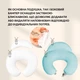 Подушка для кормления Диванчик Sei Design 60х70х16 см хлопок антиаллергенное волокно полоска мята (8-35409*004) - изображение 8