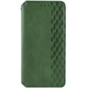 Кожаный чехол-книжка GETMAN Cubic (PU) для Samsung Galaxy S25 Зеленый - изображение 2