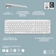 Клавіатура Logitech K950 Bluetooth/Wireless UA Off-White (920-012466) - зображення 3