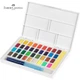Акварельні фарби Faber-Castell Watercolors in Pans, 36 кольорів + ручка-пензлик з контейнером для води, 169736 - изображение 2