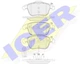 Гальмівні колодки дискові передні ICER (181923) - зображення 3