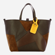 Torba shopper damska skórzana IUNTOO 171101-D23 Brązowa (800070329305) - obraz 1