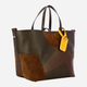 Torba shopper damska skórzana IUNTOO 171101-D23 Brązowa (800070329305) - obraz 4