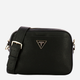 Torebka crossbody damska mała Guess Meridian HWBG8778140-BLA Czarna (800070307586) - obraz 1