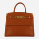 Torba shopper damska skórzana Guess Cristina HWCRCAL2206-COG Brązowa (800070289889) - obraz 1