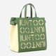 Torba shopper damska IUNTOO 140003-SALVIA-BEIGE Zielona (800070262515) - obraz 3