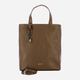 Torba shopper damska skórzana IUNTOO 168079-912 Brązowa (800070307926) - obraz 3