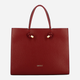 Torba shopper damska skórzana IUNTOO 168107-005 Czerwona (800070329015) - obraz 1