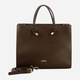 Torba shopper damska skórzana IUNTOO 168107-4105 Brązowa (800070329009) - obraz 4