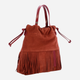 Torba shopper damska skórzana IUNTOO 174013-E10 Czerwona (800070326004) - obraz 3