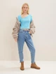 Лонгслив женский Tom Tailor 12tom03200034 XS Голубой (2000000893211) - изображение 2