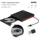 Зовнішній портативний привід компакт-дисків Rioddas BT669 CD/DVD +/-RW USB 3.0 Slim DVD/CD ROM (R3344) - изображение 3