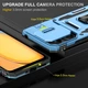 Чехол для Xiaomi Redmi 13C/Poco C65 Camshield Army Ring Голубой/Light Blue - изображение 4