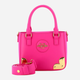 Сумка жіноча маленька Love Moschino Borsa JC4218PP1ILR0615 Рожева (800070318001) - зображення 4