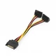 Кабель Cablexpert CC-SATAM2F-02, кабель живлення SATA подвійний , 0.15м. - зображення 1