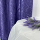 Фиолетовые однотонные готовые шторы лен с рисунком 150*270 см, с тюлю (SHTN-M17-21) - изображение 9