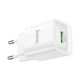 Мережевий зарядний пристрій Hoco C145A 1USB QC 18W Білий - зображення 6